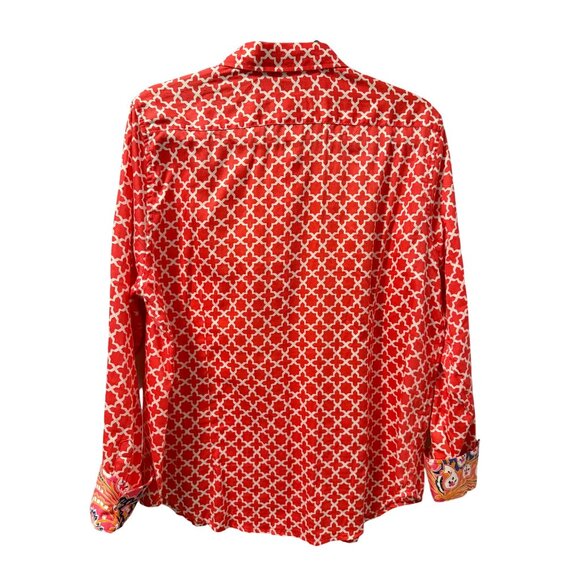 Ruby Rd. Wrinkle Resistant Button-Up Shirt Size 16 100% Cotton multi white blous - Picture 10 of 12